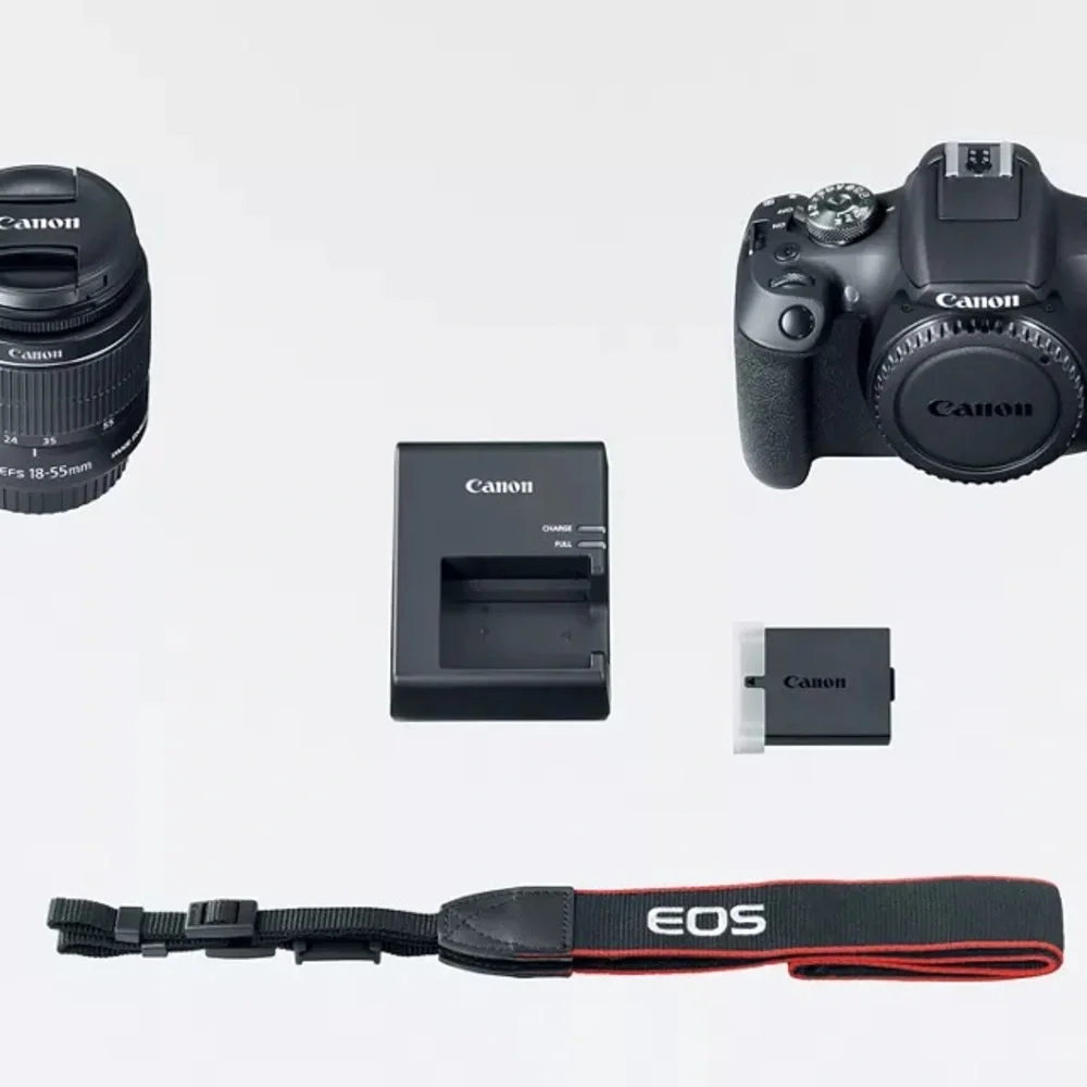 Canon Black Digital Camera with DSLR Design and 18-55mm Zoom Lens